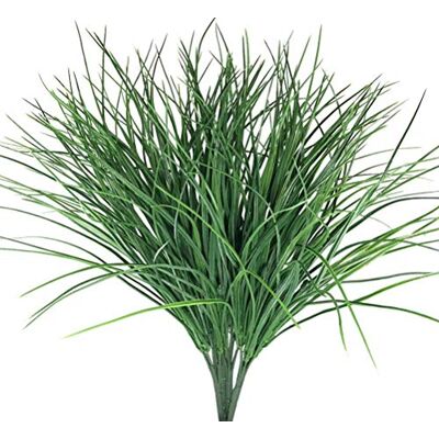 Antspirit 4 st konstgjorda falska gräsväxter blommor falskt plast vete gräs utomhus UV-resistent grönska buskar växt för utomhusplanterare bröllop inomhus utomhus hängande hem trädgård inredning Antspirit 4 st konstgjorda falska gräsväxter blommor falskt plast vete gräs utomhus UV-resistent grönska buskar växt för utomhusplanterare bröllop inomhus utomhus hängande hem trädgård inredning