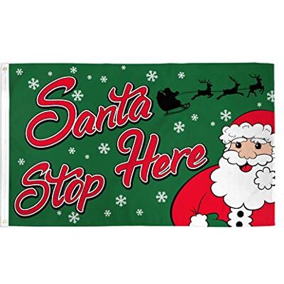 AZ FLAG Jultomtens flagga Stop Here Green 150 x 90 cm flagga jultomte stopp här 90 x 150 cm flaggor AZ FLAG Jultomtens flagga Stop Here Green 150 x 90 cm flagga jultomte stopp här 90 x 150 cm flaggor