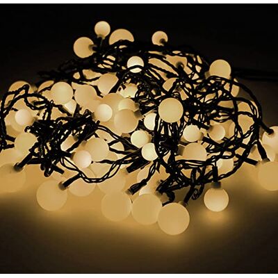 Zarivy Cherry LED-ljusslinga, tredimensionella lampor. Njut av 14 m med 120 lysdioder som avger ett varmt ljus perfekt för att lysa upp din utomhus och skapa en mysig atmosfär. Zarivy Cherry LED-ljusslinga, tredimensionella lampor. Njut av 14 m med 120 lysdioder som avger ett varmt ljus perfekt för att lysa upp din utomhus och skapa en mysig atmosfär.