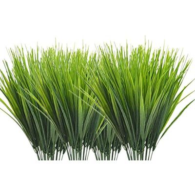 CATTREE konstgjorda buskar buskar, plast vete gräs gröna blad falska växter bröllop inomhus utomhus hem trädgård Verandah kök kontor bord bordsuppsatser arrangemang juldekoration 8 st CATTREE konstgjorda buskar buskar, plast vete gräs gröna blad falska växter bröllop inomhus utomhus hem trädgård Verandah kök kontor bord bordsuppsatser arrangemang juldekoration 8 st