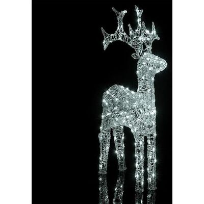 Glowster Julbelysning med låg spänning, IP44, kall vit, 100 cm, för inomhus- och utomhusfestdekoration. Glowster Julbelysning med låg spänning, IP44, kall vit, 100 cm, för inomhus- och utomhusfestdekoration.