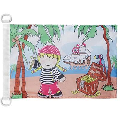 AZ FLAG nautisk flagga flicka pirat skattö 45 x 30 cm Corsaian Ship flagga dödskalle 30 x 45 cm AZ FLAG nautisk flagga flicka pirat skattö 45 x 30 cm Corsaian Ship flagga dödskalle 30 x 45 cm