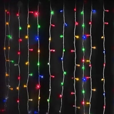 VoltShine Platta gardinlampor, 3AA, RGB och gult, 1 m x 1 m, perfekt för festliga och omgivande dekorationer. VoltShine Platta gardinlampor, 3AA, RGB och gult, 1 m x 1 m, perfekt för festliga och omgivande dekorationer.