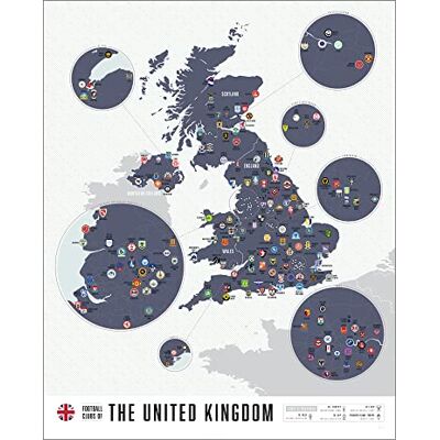 Pop Chart Lab HJZWTS Popdiagram Storbritanniens fotbollsklubbar 40 cm x 50 cm konstaffisch 100+ fotbollsklubbar från England, Skottland och Wales på en karta Väggdekor 100% tillverkad i USA Pop Chart Lab HJZWTS Popdiagram Storbritanniens fotbollsklubbar 40 cm x 50 cm konstaffisch 100+ fotbollsklubbar från England, Skottland och Wales på en karta Väggdekor 100% tillverkad i USA