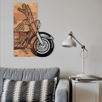 Wallity Elegant dekorativa väggtillbehör i trä, svart och valnöt, 42,5 x 58 cm 100% metallram (1,2 mm) & massivt trä (3 cm) Perfekt för modern inredning Wallity Elegant dekorativa väggtillbehör i trä, svart och valnöt, 42,5 x 58 cm 100% metallram (1,2 mm) & massivt trä (3 cm) Perfekt för modern inredning