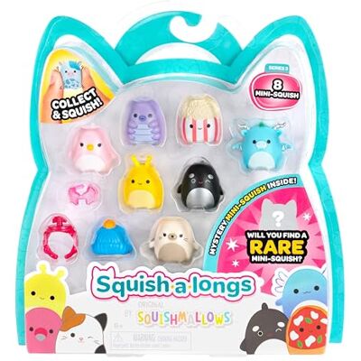 Squish-a-longs SQAL0027-8-pack, innehåller 8 x 2,5 cm mini-Squish med 2 x tillbehör, 1 x ring och 1 x samlarguide (Welle 3, stil 2) – samla, byta och spela Squish-a-longs SQAL0027-8-pack, innehåller 8 x 2,5 cm mini-Squish med 2 x tillbehör, 1 x ring och 1 x samlarguide (Welle 3, stil 2) – samla, byta och spela