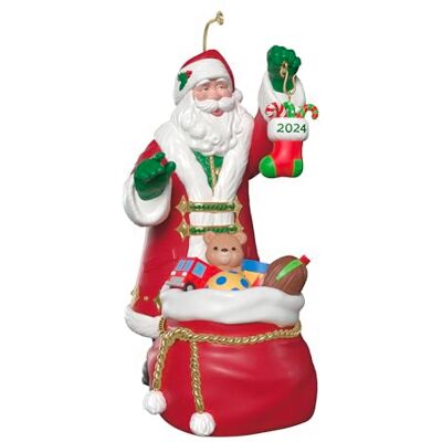 Hallmark Keepsake julprydnad 2024, jultomten samlare gåvor Hallmark Keepsake julprydnad 2024, jultomten samlare gåvor
