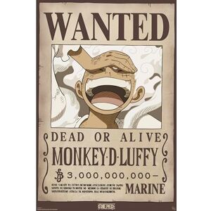 GB eye One Piece Chibi Wanted Luffy Wano affisch officiell produkt format 52 x 38 cm högkvalitativt laminerat papper mangaaffisch GB eye One Piece Chibi Wanted Luffy Wano affisch officiell produkt format 52 x 38 cm högkvalitativt laminerat papper mangaaffisch