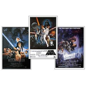 Close Up Star Wars affischset, filmaffisch, episod IV – VI (61 cm x 91,5 cm) Close Up Star Wars affischset, filmaffisch, episod IV – VI (61 cm x 91,5 cm)