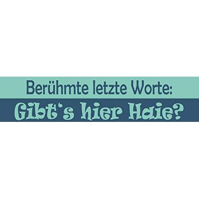 Schatzmix Spruch Berömda sista ord-Gibt´s här Haie metallskylt 20 x 30 cm väggdeko tennskylt plåtskylt, plåt, flerfärgad Schatzmix Spruch Berömda sista ord-Gibt´s här Haie metallskylt 20 x 30 cm väggdeko tennskylt plåtskylt, plåt, flerfärgad