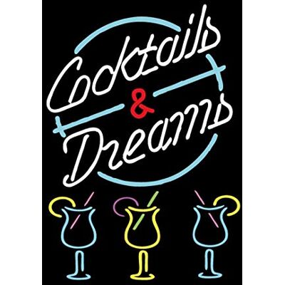 Schatzmix alkohol Cocktails & Dreams metallskylt väggdekor 20 x 30 cm tennskylt plåtskylt, plåt, flerfärgad Schatzmix alkohol Cocktails & Dreams metallskylt väggdekor 20 x 30 cm tennskylt plåtskylt, plåt, flerfärgad