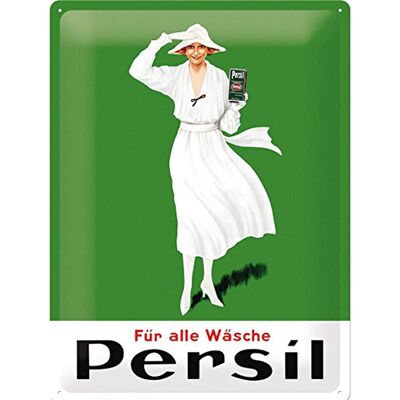 ART Plåtskylt i retrostil, Persil – Weiße Dame Grün 1922 – Presentidé för nostalgiälskare, av metall, Deko vintagedesign, 30 x 40 cm ART Plåtskylt i retrostil, Persil – Weiße Dame Grün 1922 – Presentidé för nostalgiälskare, av metall, Deko vintagedesign, 30 x 40 cm