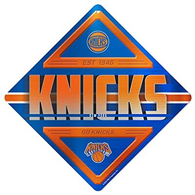 Rico Industries NBA Basketball New York Knicks metallskylt 42 cm x 42 cm heminredning – sovrum – kontor – man cave Rico Industries NBA Basketball New York Knicks metallskylt 42 cm x 42 cm heminredning – sovrum – kontor – man cave