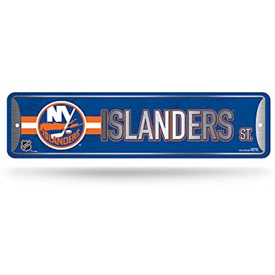 Rico Industries NHL New York Islanders metallskylt i metall (10 cm x 38 cm) – perfekt för hem, sovrum, mansgrotta inredning Rico Industries NHL New York Islanders metallskylt i metall (10 cm x 38 cm) – perfekt för hem, sovrum, mansgrotta inredning