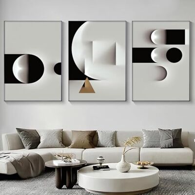 Dthllay Abstrakt geometrisk duk väggkonst minimalistisk svartvit geometriska affischtryck modern abstrakt geometrisk duk svart och vit grå abstrakt konst för vardagsrum väggdekor 40 x 61 cm ingen ram Dthllay Abstrakt geometrisk duk väggkonst minimalistisk svartvit geometriska affischtryck modern abstrakt geometrisk duk svart och vit grå abstrakt konst för vardagsrum väggdekor 40 x 61 cm ingen ram