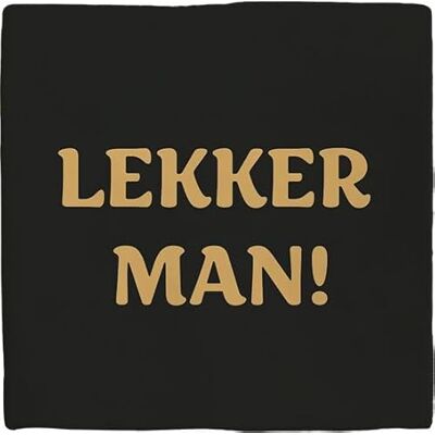 Plenty Gifts Anpassad skylt lekker man humoristisk dekorativ kakel inskription på nederländska 15 x 15 cm Plenty Gifts Anpassad skylt lekker man humoristisk dekorativ kakel inskription på nederländska 15 x 15 cm