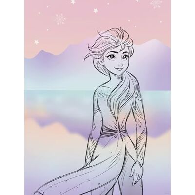 Komar Väggmålning – Disney Frozen pastelllampor – storlek 30 x 40 cm – barnrum, väggdekoration Komar Väggmålning – Disney Frozen pastelllampor – storlek 30 x 40 cm – barnrum, väggdekoration