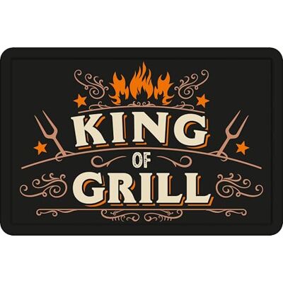 Plenty Gifts Aluminium skylt King Of Grill dekorativ skylt för grillentusiaster storlek A4–21 x 29,7 cm Plenty Gifts Aluminium skylt King Of Grill dekorativ skylt för grillentusiaster storlek A4–21 x 29,7 cm