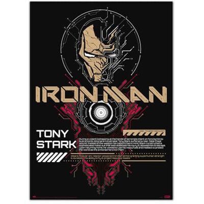 Grupo Erik Iron Man Glow in the Dark Poster - 50x70cm Grupo Erik Iron Man Glow in the Dark Poster - 50x70cm