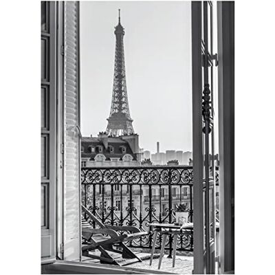Close Up Paris Eiffeltornet affisch – DIN A3 (29,7 x 42 cm) – premium vintage väggdekoration – utsikt konsttryck heminredning Close Up Paris Eiffeltornet affisch – DIN A3 (29,7 x 42 cm) – premium vintage väggdekoration – utsikt konsttryck heminredning