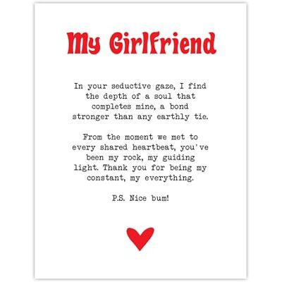 Artery8 Love Dikt My Everything Girlfriend Romantisk Söt Sovrum Stor Väggkonst Poster Tryck Tjockt papper 45 x 61 cm Artery8 Love Dikt My Everything Girlfriend Romantisk Söt Sovrum Stor Väggkonst Poster Tryck Tjockt papper 45 x 61 cm