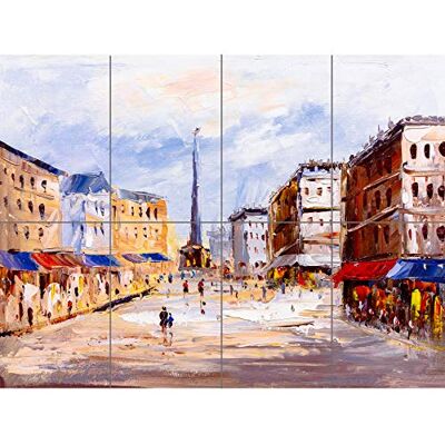 Artery8 Europeisk stadsbild målning XL gigantisk panel affisch (8 sektioner) Artery8 Europeisk stadsbild målning XL gigantisk panel affisch (8 sektioner)