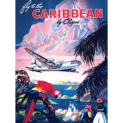 Piddix Caribbean kanvastryck i flera färger, 60 x 80 cm Piddix Caribbean kanvastryck i flera färger, 60 x 80 cm