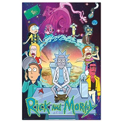 Grupo Erik Rick And Morty Season 4 Poster 36 x 24 inches / 91.5 x 61 cm Shipped Rolled Up Cool Posters Art Poster Posters & Prints Wall Posters Grupo Erik Rick And Morty Season 4 Poster 36 x 24 inches / 91.5 x 61 cm Shipped Rolled Up Cool Posters Art Poster Posters & Prints Wall Posters