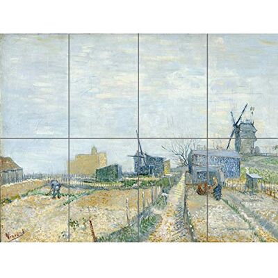 Artery8 Vincent Van Gogh Montmartre Molens En Moestuinen beskuren XL jättepanelaffisch (8 sektioner) Artery8 Vincent Van Gogh Montmartre Molens En Moestuinen beskuren XL jättepanelaffisch (8 sektioner)