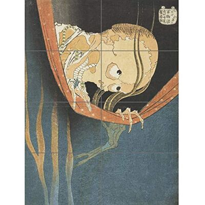 Artery8 Hokusai Kohada Koheiji 100 Ghost Tales skalle målning XL gigantisk panel affisch (8 sektioner) Artery8 Hokusai Kohada Koheiji 100 Ghost Tales skalle målning XL gigantisk panel affisch (8 sektioner)