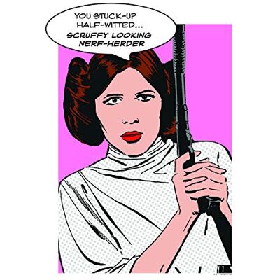 Komar Väggmålning Star Wars Classic Comic Quote Leia barnrum, ungdomsrum, dekoration, konsttryck utan ram WB116-30x40 Storlek: 30 x 40 cm (bredd x höjd) Komar Väggmålning Star Wars Classic Comic Quote Leia barnrum, ungdomsrum, dekoration, konsttryck utan ram WB116-30x40 Storlek: 30 x 40 cm (bredd x höjd)