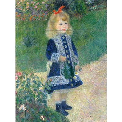 Artery8 Auguste Renoir A Girl With A Watering Can XL gigantisk panel affisch (8 sektioner) Artery8 Auguste Renoir A Girl With A Watering Can XL gigantisk panel affisch (8 sektioner)