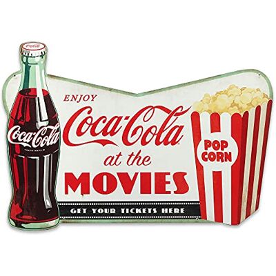 Open Road Brands Coca-Cola Movie Sign Vintage Drink Coca-Cola Movie Wall Decor for Theater Room, Basement or Living Room Open Road Brands Coca-Cola Movie Sign Vintage Drink Coca-Cola Movie Wall Decor for Theater Room, Basement or Living Room