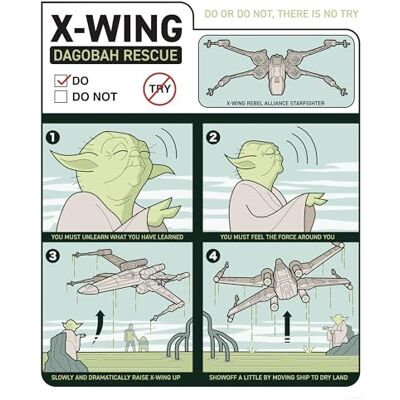 Komar Väggmålning – Star Wars X-Wing Instructions – storlek 40 x 50 cm – barnrum, väggdekoration Komar Väggmålning – Star Wars X-Wing Instructions – storlek 40 x 50 cm – barnrum, väggdekoration