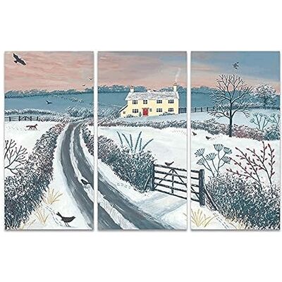 Jo Grundy The Art Group" Coming Home for Winter Canvastryck, Trä, Flerfärgad, 10 x 150 x 1,3 cm Jo Grundy The Art Group" Coming Home for Winter Canvastryck, Trä, Flerfärgad, 10 x 150 x 1,3 cm