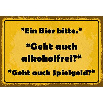 Schatzmix Öl bitte-går också alkoholfri metallskylt 20 x 30 dekor plåtskylt, plåt, flerfärgad, 20 x 30 cm Schatzmix Öl bitte-går också alkoholfri metallskylt 20 x 30 dekor plåtskylt, plåt, flerfärgad, 20 x 30 cm