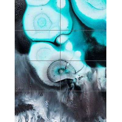 Artery8 Abstrakt virvelfärg turkos XL gigantisk panel affisch (8 sektioner) Artery8 Abstrakt virvelfärg turkos XL gigantisk panel affisch (8 sektioner)
