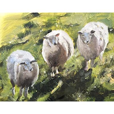 James Coates Får på fält konsttryck affisch väggkonst 40 x 30 cm (A3) tre får James Coates Får på fält konsttryck affisch väggkonst 40 x 30 cm (A3) tre får