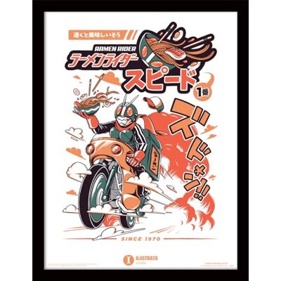 Pyramid ILUSTRATA RAMEN RIDER INRAMAD 30 x 40 Pyramid ILUSTRATA RAMEN RIDER INRAMAD 30 x 40