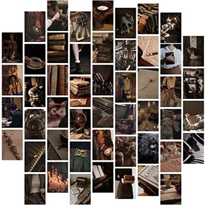 Waschbär 54 st mörk akademi estetiska bilder väggkollage kit, retro stil fotosamling collage sovsal dekor för tonåringar och unga vuxna, väggtryckssats, små affischer för rum sovrum estetisk Waschbär 54 st mörk akademi estetiska bilder väggkollage kit, retro stil fotosamling collage sovsal dekor för tonåringar och unga vuxna, väggtryckssats, små affischer för rum sovrum estetisk