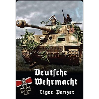 Schatzmix tysk Wehrmacht tiger pansarvagn metallskylt 20 x 30 dekorativ tennskylt, plåt, flerfärgad, 20 x 30 cm Schatzmix tysk Wehrmacht tiger pansarvagn metallskylt 20 x 30 dekorativ tennskylt, plåt, flerfärgad, 20 x 30 cm