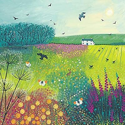 Jo Grundy Konstgruppen " Midsummer Meadow Canvastryck, bomull, flerfärgad, 1,8 x 85 x 85 cm Jo Grundy Konstgruppen " Midsummer Meadow Canvastryck, bomull, flerfärgad, 1,8 x 85 x 85 cm