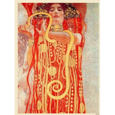 onthewall Gustav Klimt Hygieia Art nouveau affisch konsttryck 40 x 30 cm (PDP 008), vit onthewall Gustav Klimt Hygieia Art nouveau affisch konsttryck 40 x 30 cm (PDP 008), vit