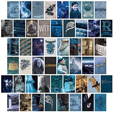 CON*QUEST Conquest Journals Harry Potter Ravenclaw väggcollage, set med femtio 10 x 15 cm officiella konsttryck från The Wizarding World, tryckt på kvalitetskort, matt finish CON*QUEST Conquest Journals Harry Potter Ravenclaw väggcollage, set med femtio 10 x 15 cm officiella konsttryck från The Wizarding World, tryckt på kvalitetskort, matt finish
