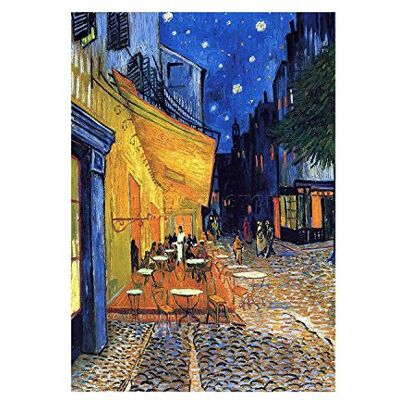 Wee Blue Coo Vincent Van Gogh Cafe Terrace Place Du Forum Arles 1888 gammal F 14 väggkonst tryck Wee Blue Coo Vincent Van Gogh Cafe Terrace Place Du Forum Arles 1888 gammal F 14 väggkonst tryck