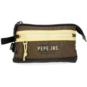 Pepe Jeans Caden trippel pennfodral grön 22 x 12 x 5 cm polyester, gRÖN, 22x12x5 cms, Ungdomsmode Pepe Jeans Caden trippel pennfodral grön 22 x 12 x 5 cm polyester, gRÖN, 22x12x5 cms, Ungdomsmode