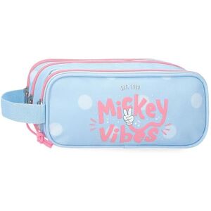 Disney Joumma Musse Vibes Trippelfodral Blå 22 x 10 x 9 cm Polyester 1,98 L, Blå, Talla única, Trefaldigt fodral Disney Joumma Musse Vibes Trippelfodral Blå 22 x 10 x 9 cm Polyester 1,98 L, Blå, Talla única, Trefaldigt fodral