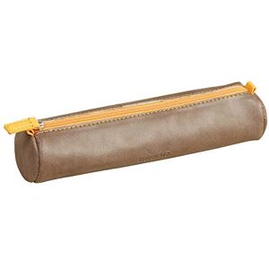 Rhodia 318893C rama choklad rund väska 21,5 x 5,5 cm äkta orange sömmar inre elfenben jersey konstläder förvaring pennor, pennor, filtar, små tillbehör Rhodia 318893C rama choklad rund väska 21,5 x 5,5 cm äkta orange sömmar inre elfenben jersey konstläder förvaring pennor, pennor, filtar, små tillbehör
