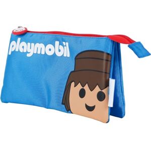 DOHE Runt skolfodral dragkedjestängning, officiell licens, slitstark polyester, 21 x 7,5 x 7,5 cm, skolmaterial, Blå Playmobil Core, 23x12x2,5 mm, PLAYMOBIL CORE Trefaldigt fodral DOHE Runt skolfodral dragkedjestängning, officiell licens, slitstark polyester, 21 x 7,5 x 7,5 cm, skolmaterial, Blå Playmobil Core, 23x12x2,5 mm, PLAYMOBIL CORE Trefaldigt fodral