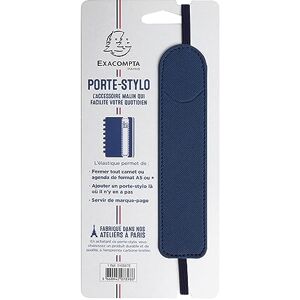 Exacompta 5105272E Denim pennhållare med resår 3,5 x 15,5 cm blå färg Exacompta 5105272E Denim pennhållare med resår 3,5 x 15,5 cm blå färg